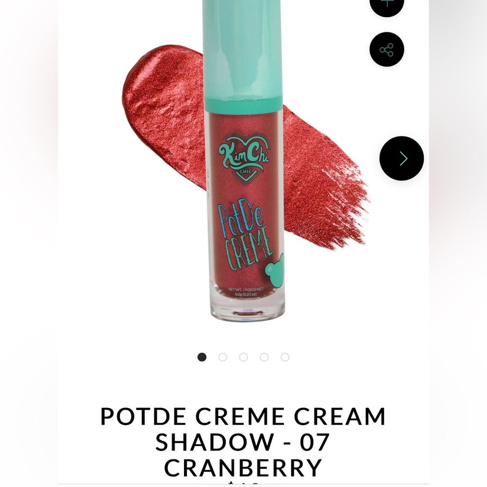 Kim Chic Beauty sparkle cream shadow